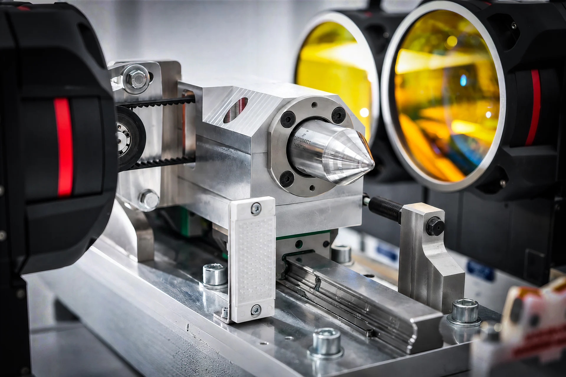 Prüfaufnahme und optische Komponenten im Detail